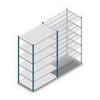 Fachbodenregal Medium Duty 2200x1300x800mm (hxbxt) 6 Ebenen blau Anfangsregal