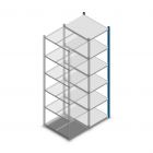Fachbodenregal Medium Duty 2200x550x700mm (hxbxt) 6 Ebenen blau Anbauregal