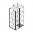 Fachbodenregal Medium Duty 2200x550x800mm (hxbxt) 5 Ebenen blau Anfangsregal