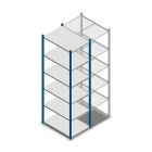 Fachbodenregal Medium Duty 2000x550x800 mm (HxBxT) 6 Ebenen blau Anbauregal