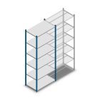 Fachbodenregal Medium Duty 2000x850x500mm (hxbxt) 6 Ebenen blau Anfangsregal