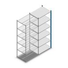 Fachbodenregal Medium Duty 2000x850x600 mm (HxBxT) 6 Ebenen blau Anbauregal