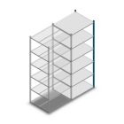 Fachbodenregal Medium Duty 2000x850x700 mm (HxBxT) 6 Ebenen blau Anbauregal