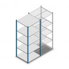 Fachbodenregal Medium Duty 2200x850x800mm (hxbxt) 5 Ebenen blau Anfangsregal