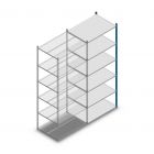 Fachbodenregal Medium Duty 2500x1000x700mm (hxbxt) 6 Ebenen blau Anbauregal
