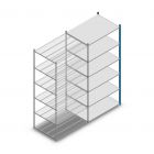 Fachbodenregal Medium Duty 2500x1150x800mm (hxbxt) 6 Ebenen blau Anbauregal