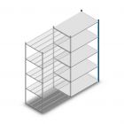 Fachbodenregal Medium Duty 2500x1300x800mm (hxbxt) 5 Ebenen blau Anbauregal