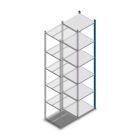 Fachbodenregal Medium Duty 2500x550x500 mm (HxBxT) 6 Ebenen blau Anbauregal