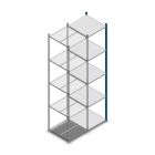 Fachbodenregal Medium Duty 2500x550x600mm (HxBxT) 5 Ebenen blau Anbauregal