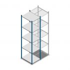 Fachbodenregal Medium Duty 2500x550x700mm (hxbxt) 5 Ebenen blau Anfangsregal