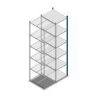Fachbodenregal Medium Duty 2500x550x700 mm (HxBxT) 6 Ebenen blau Anbauregal