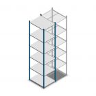 Fachbodenregal Medium Duty 2500x550x700mm (hxbxt) 6 Ebenen blau Anfangsregal
