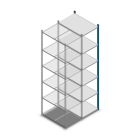 Fachbodenregal Medium Duty 2500x550x800 mm (HxBxT) 6 Ebenen blau Anbauregal