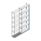 Fachbodenregal Medium Duty 2500x850x300mm (hxbxt) 6 Ebenen blau Anbauregal
