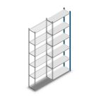 Fachbodenregal Medium Duty 2500x850x300mm (HxBxT) 6 Ebenen blau Anbauregal