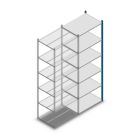 Fachbodenregal Medium Duty 2500x850x600mm (HxBxT) 6 Ebenen blau Anbauregal
