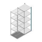 Fachbodenregal Medium Duty 2500x850x800mm (hxbxt) 5 Ebenen blau Anbauregal