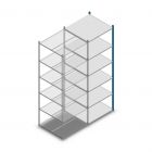 Fachbodenregal Medium Duty 2500x850x800mm (hxbxt) 6 Ebenen blau Anbauregal