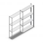 Medium Duty Fachbodenregal 2000x1150x300mm (hxbxt) 4 Ebenen anthrazit Anbauregal