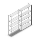 Fachbodenregal Medium Duty 2000x1150x300mm (HxBxT) 5 Ebenen anthrazit Anbauregal
