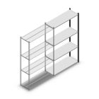 Fachbodenregal Medium Duty 2000x1150x400mm (HxBxT) 4 Ebenen anthrazit Anbauregal