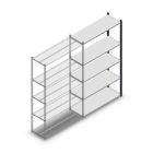 Fachbodenregal Medium Duty 2000x1150x400 mm (HxBxT) 5 Ebenen anthrazit Anbauregal