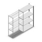 Fachbodenregal Medium Duty 2000x1150x500 mm (HxBxT) 4 Ebenen anthrazit Anbauregal