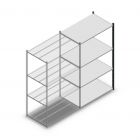 Fachbodenregal Medium Duty 2000x1150x700mm (hxbxt) 4 Ebenen anthrazit Anbauregal