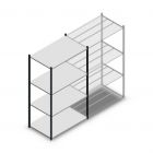 Fachbodenregal Medium Duty 2000x1150x700mm (hxbxt) 4 Ebenen anthrazit Anfangsregal