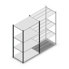 Fachbodenregal Medium Duty 2000x1150x700mm (hxbxt) 4 Ebenen anthrazit Anfangsregal