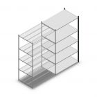 Fachbodenregal Medium Duty 2000x1150x700mm (hxbxt) 5 Ebenen anthrazit Anbauregal