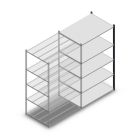 Fachbodenregal Medium Duty 2000x1150x800mm (HxBxT) 5 Ebenen anthrazit Anbauregal