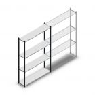 Fachbodenregal Medium Duty 2000x1300x300mm (hxbxt) 4 Ebenen anthrazit Anfangsregal