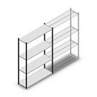 Fachbodenregal Medium Duty 2000x1300x400mm (hxbxt) 4 Ebenen anthrazit Anfangsregal