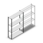 Fachbodenregal Medium Duty 2000x1300x400mm (hxbxt) 4 Ebenen anthrazit Anfangsregal