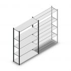 Fachbodenregal Medium Duty 2000x1300x400mm (hxbxt) 5 Ebenen anthrazit Anfangsregal