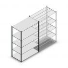 Fachbodenregal Medium Duty 2000x1300x700mm (hxbxt) 5 Ebenen anthrazit Anfangsregal