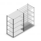 Fachbodenregal Medium Duty 2000x1300x800mm (hxbxt) 5 Ebenen anthrazit Anfangsregal