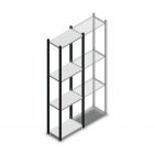 Fachbodenregal Medium Duty 2000x550x300mm (hxbxt) 4 Ebenen anthrazit Anfangsregal