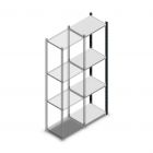 Fachbodenregal Medium Duty 2000x550x400mm (hxbxt) 4 Ebenen anthrazit Anbauregal