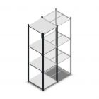 Fachbodenregal Medium Duty 2000x550x600mm (hxbxt) 4 Ebenen anthrazit Anfangsregal