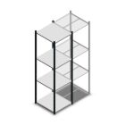Fachbodenregal Medium Duty 2000x550x600mm (hxbxt) 4 Ebenen anthrazit Anfangsregal