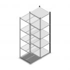 Fachbodenregal Medium Duty 2000x550x600mm (hxbxt) 5 Ebenen anthrazit Anbauregal