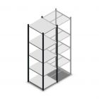 Fachbodenregal Medium Duty 2000x550x600mm (hxbxt) 5 Ebenen anthrazit Anfangsregal