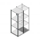 Fachbodenregal Medium Duty 2000x550x700mm (hxbxt) 4 Ebenen anthrazit Anfangsregal