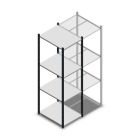 Fachbodenregal Medium Duty 2000x550x700mm (hxbxt) 4 Ebenen anthrazit Anfangsregal