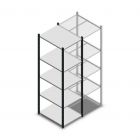 Fachbodenregal Medium Duty 2000x550x700mm (hxbxt) 5 Ebenen anthrazit Anfangsregal