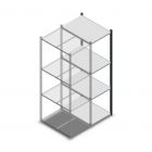 Fachbodenregal Medium Duty 2000x550x800mm (hxbxt) 4 Ebenen anthrazit Anbauregal