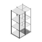Fachbodenregal Medium Duty 2000x550x800mm (hxbxt) 4 Ebenen anthrazit Anfangsregal