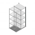 Fachbodenregal Medium Duty 2000x550x800mm (hxbxt) 5 Ebenen anthrazit Anbauregal